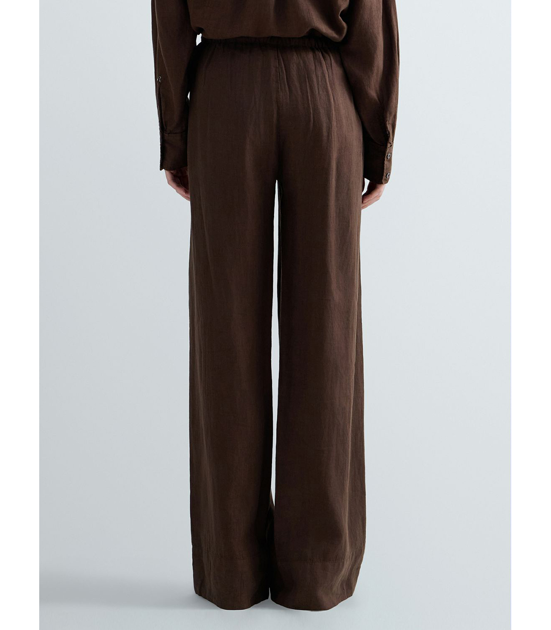 ピュアリネンリラックスパンツ 詳細画像 コーヒー 3